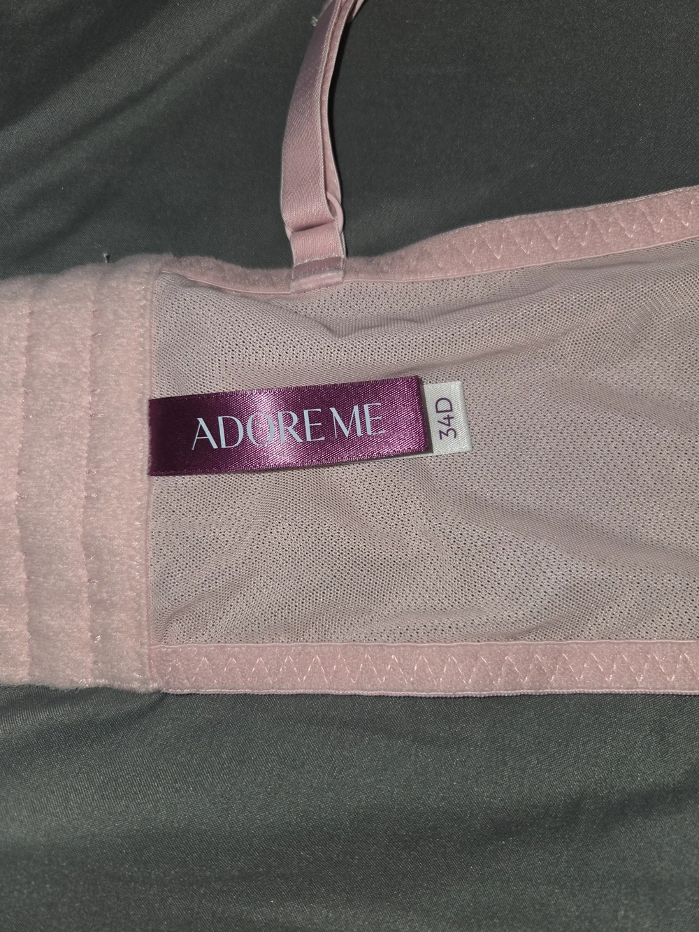 NWOT Adore Me Pale Pink Lace Balconette Bra